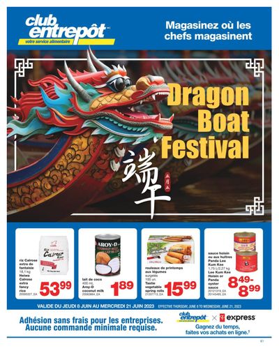 Wholesale Club (QC) Dragon Boat Festival  Flyer June 8 to 21