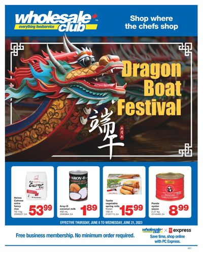 Wholesale Club (West) Dragon Boat Festival  Flyer June 8 to 21