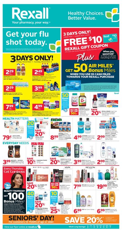 Rexall (West) Flyer November 1 to 7