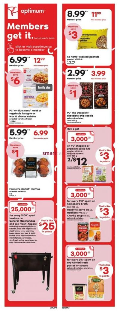Loblaws Ontario PC Optimum Offers June 8th – 14th + 25,000 PC Optimum Points for every $100 Spent on General Merchandise25