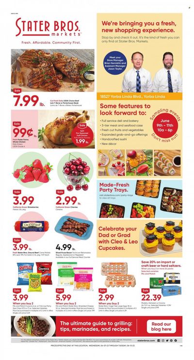 Stater Bros. (CA) Weekly Ad Flyer Specials June 7 to June 13, 2023