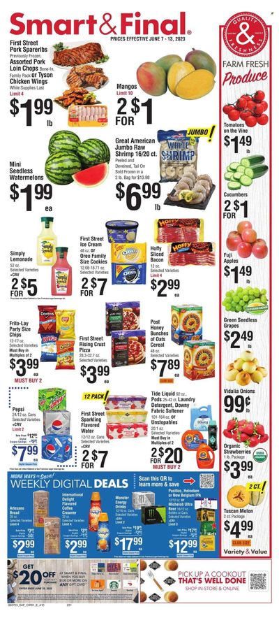 Smart & Final (CA) Weekly Ad Flyer Specials June 7 to June 13, 2023