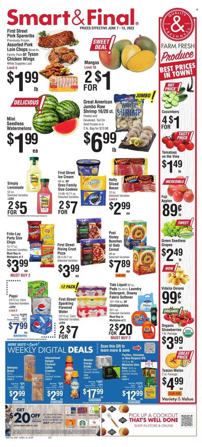 Smart & Final (CA) Weekly Ad Flyer Specials June 7 to June 13, 2023
