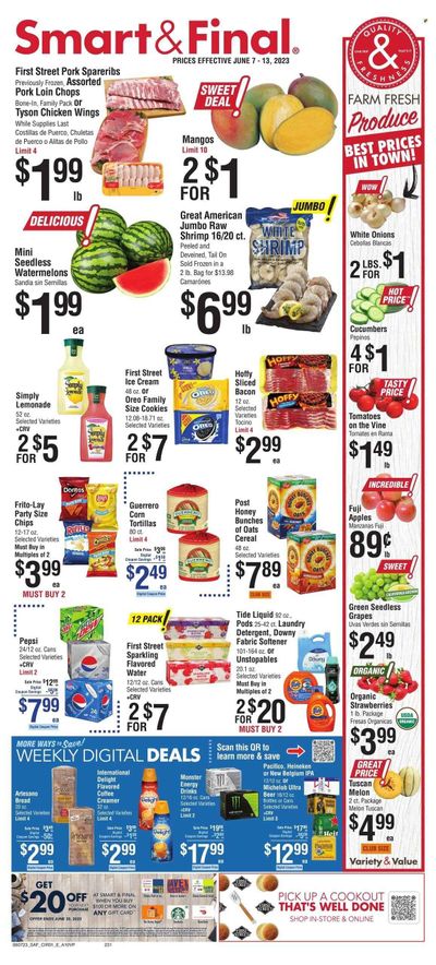 Smart & Final (CA) Weekly Ad Flyer Specials June 7 to June 13, 2023