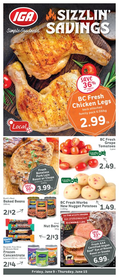 IGA Stores of BC Flyer June 9 to 15