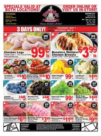 Dutchies Fresh Market Flyer May 7 to 9