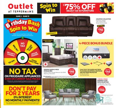 Outlet at Tepperman's Flyer June 9 to 15