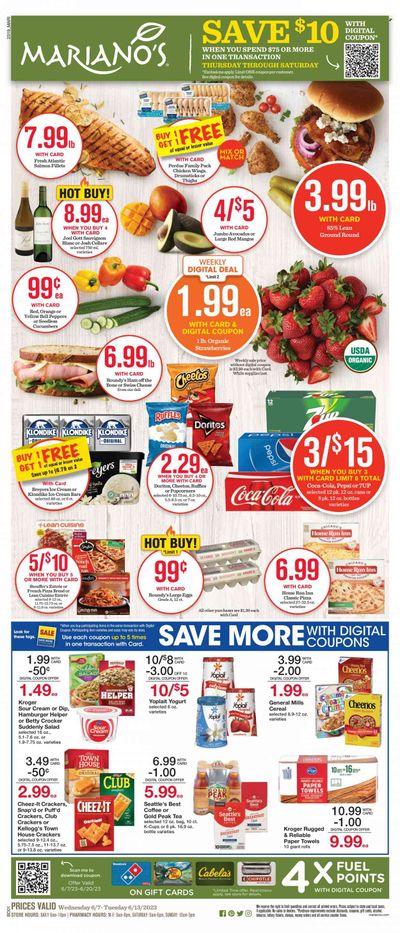 Mariano’s (IL) Weekly Ad Flyer Specials June 7 to June 13, 2023