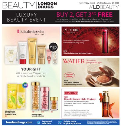 London Drugs Luxury Beauty Event Flyer June 9 to 21