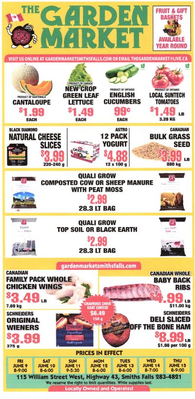 The Garden Market Flyer June 9 to 15