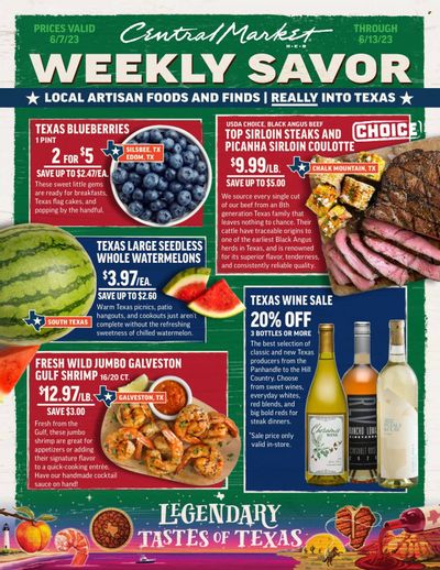 Central Market (TX) Weekly Ad Flyer Specials June 7 to June 13, 2023