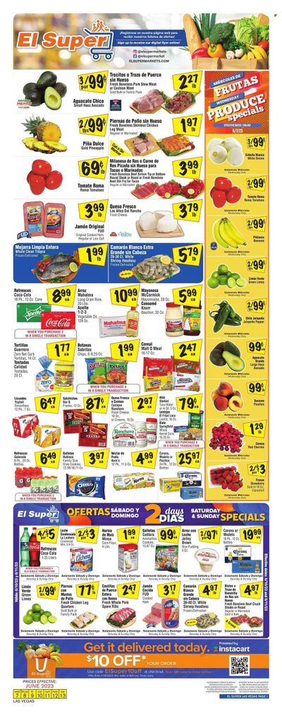 El Super (NV) Weekly Ad Flyer Specials June 7 to June 13, 2023 El Super (NV) Weekly Ad Flyer Specials June 7 to June 13, 2023