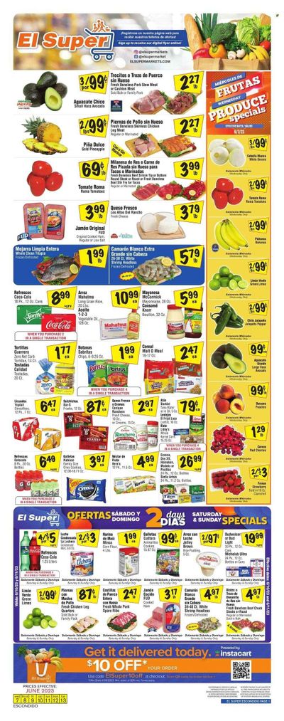El Super (CA) Weekly Ad Flyer Specials June 7 to June 13, 2023