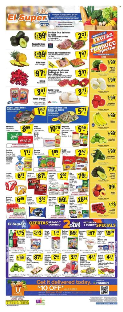 El Super (CA) Weekly Ad Flyer Specials June 7 to June 13, 2023