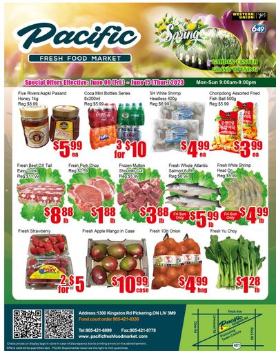 Pacific Fresh Food Market (Pickering) Flyer June 9 to 15