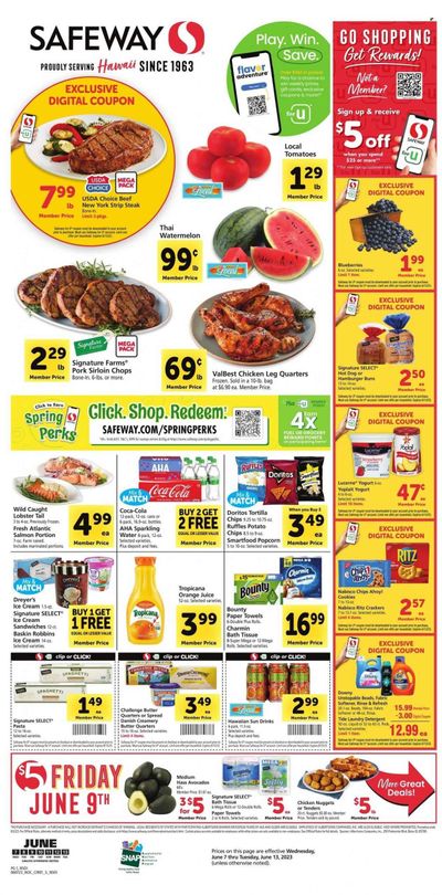 Safeway (HI) Weekly Ad Flyer Specials June 7 to June 13, 2023