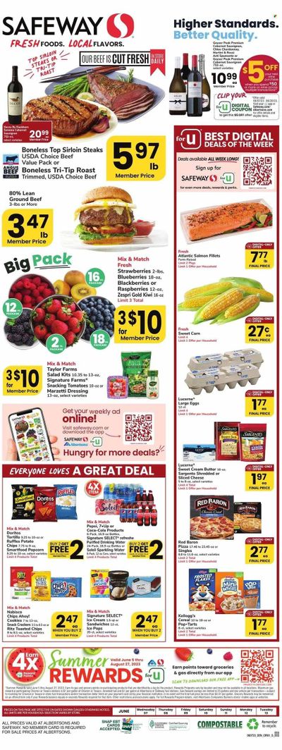 Safeway (SD) Weekly Ad Flyer Specials June 7 to June 13, 2023