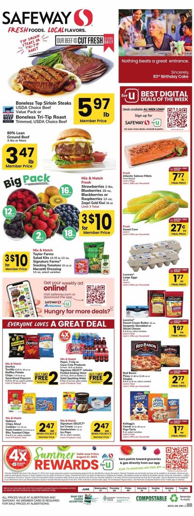 Safeway (WY) Weekly Ad Flyer Specials June 7 to June 13, 2023