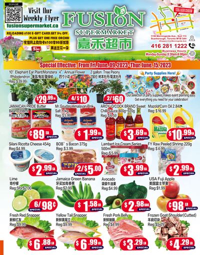 Fusion Supermarket Flyer June 9 to 15