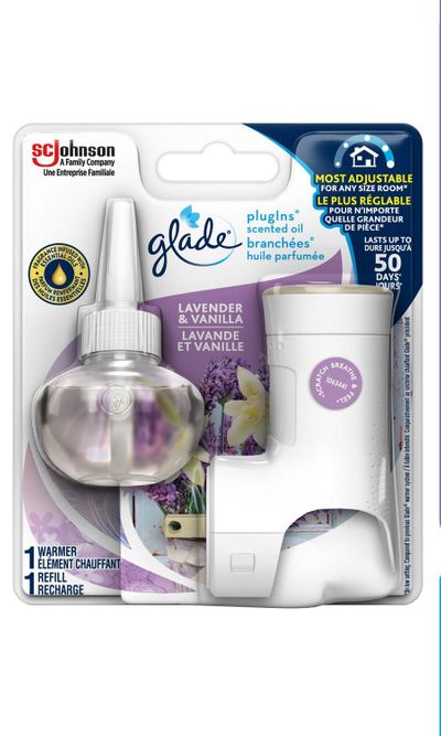 Glade PlugIns Scented Oil Air Freshener Kit, Lavender & Vanilla, 1 Refill + 1 Warmer On Sale for $ 5.97 at Walmart Canada