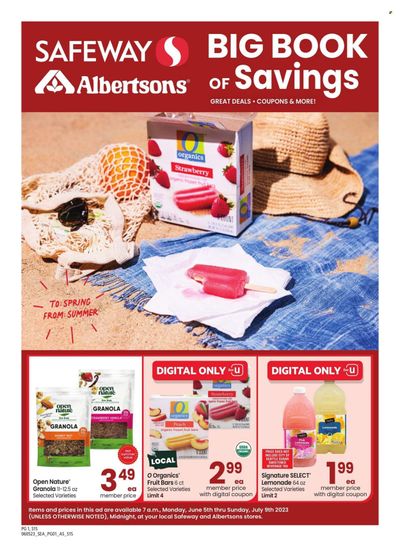 Safeway (WA) Weekly Ad Flyer Specials June 5 to July 9, 2023