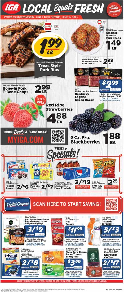 IGA (KY) Weekly Ad Flyer Specials June 7 to June 13, 2023