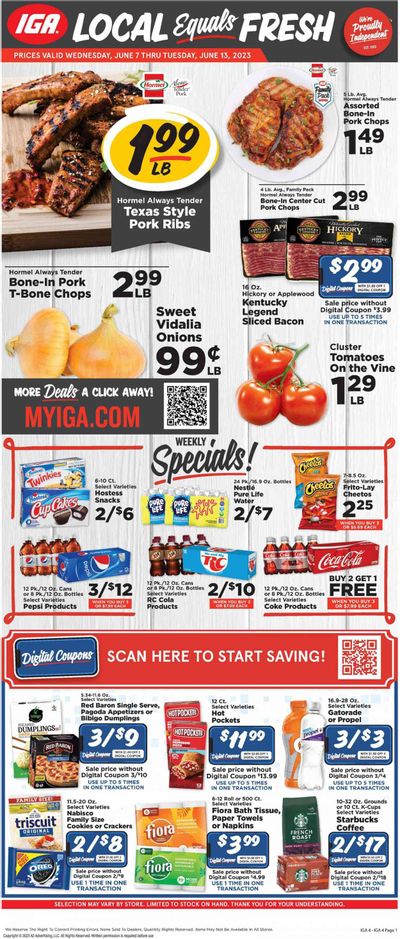 IGA (KY) Weekly Ad Flyer Specials June 7 to June 13, 2023