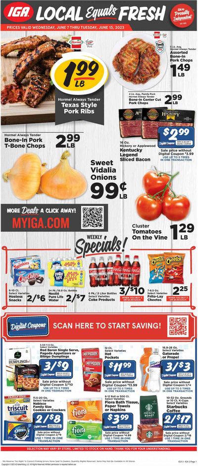 IGA (KY) Weekly Ad Flyer Specials June 7 to June 13, 2023