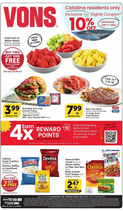 Vons (CA) Weekly Ad Flyer Specials June 7 to June 13, 2023