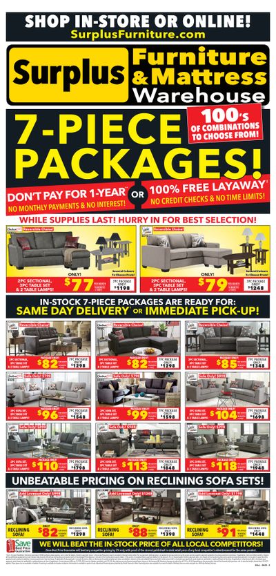 Surplus Furniture & Mattress Warehouse (Kingston) Flyer June 12 to 25