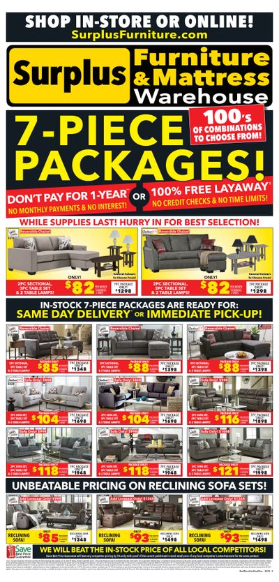 Surplus Furniture & Mattress Warehouse (Charlottetown) Flyer June 12 to 25