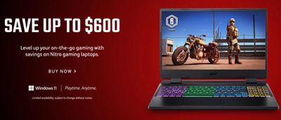 Acer Canada Deals: Save Up to 40% Clearance Items + Up to 40% OFF Gaming Sale