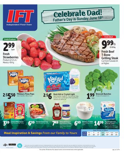 IFT Independent Food Town Flyer June 15 to 21
