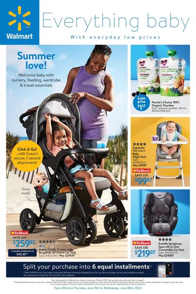 Walmart Everything Baby Flyer June 15 to 28