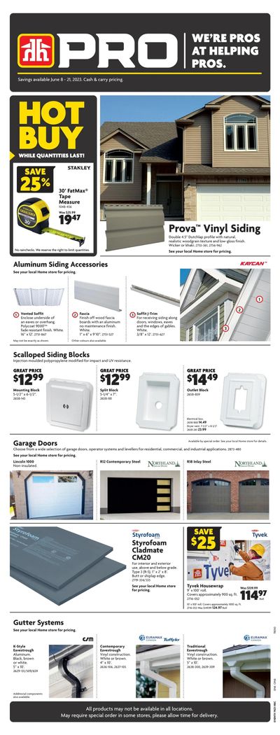 Home Hardware Building Centre (ON) PRO Flyer June 15 to 28 Home Hardware Building Centre (ON) PRO Flyer June 15 to 28