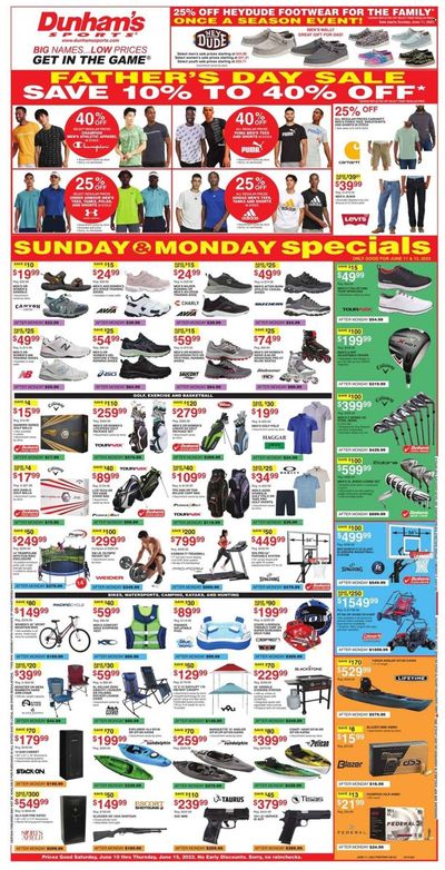 Dunham's Sports Weekly Ad Flyer Specials June 10 to June 15, 2023