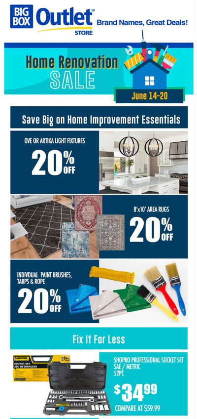 Big Box Outlet Store Flyer June 14 to 20