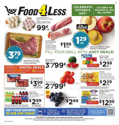 Food 4 Less (CA) Weekly Ad Flyer Specials June 14 to June 20, 2023