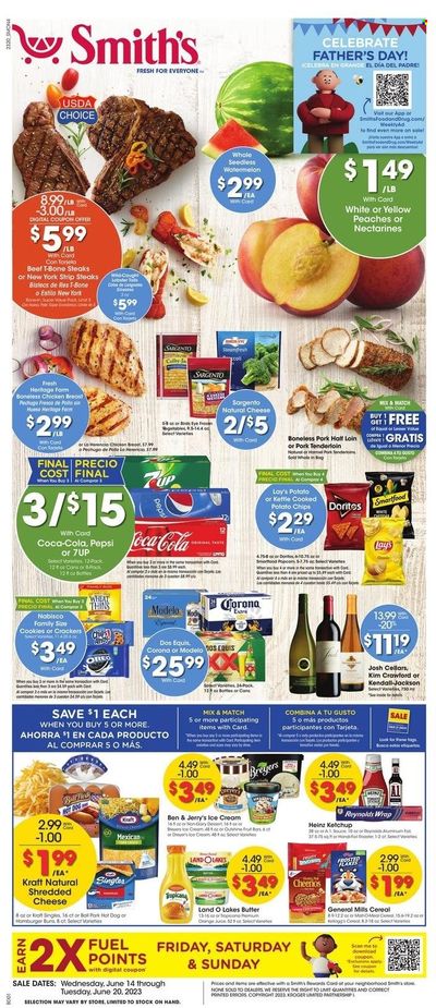 Smith's (AZ, ID, MT, NM, NV, UT, WY) Weekly Ad Flyer Specials June 14 to June 20, 2023