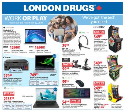 London Drugs Work or play Flyer May 8 to 22