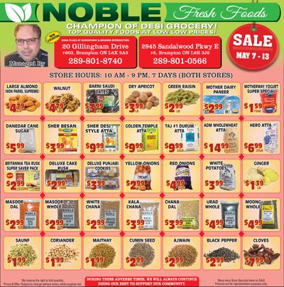Noble Fresh Foods Flyer May 7 to 13