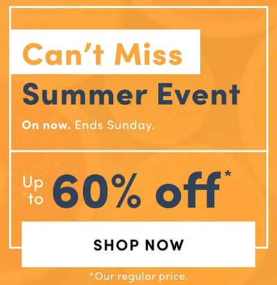 Mark’s Canada Can’t Miss Summer Event Sale: Save up to 60% off + Spend $125 and Get a $30 Bonus Card