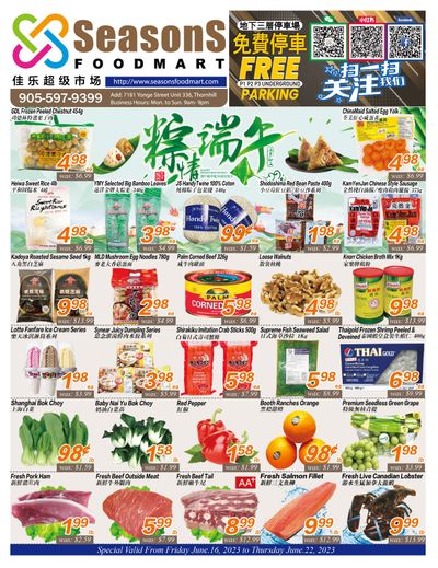 Seasons Food Mart (Thornhill) Flyer June 16 to 22