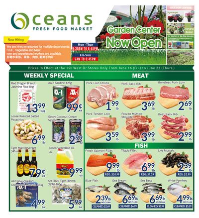 Oceans Fresh Food Market (West Dr., Brampton) Flyer June 16 to 22