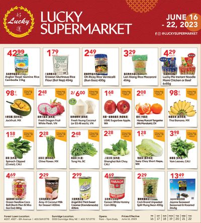 Lucky Supermarket (Calgary) Flyer June 16 to 22