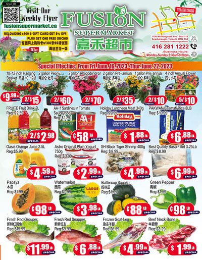 Fusion Supermarket Flyer June 16 to 22