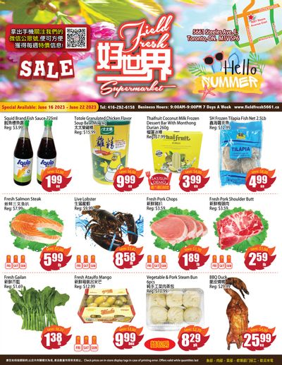 Field Fresh Supermarket Flyer June 16 to 22