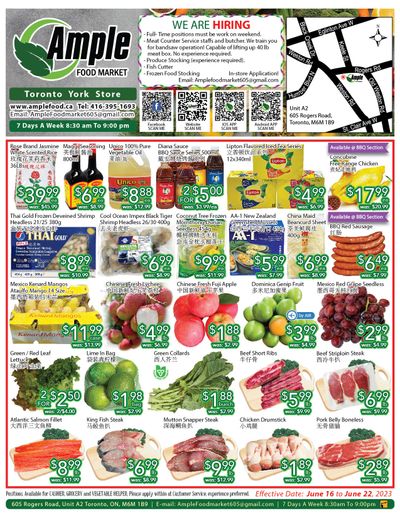 Ample Food Market (North York) Flyer June 16 to 22