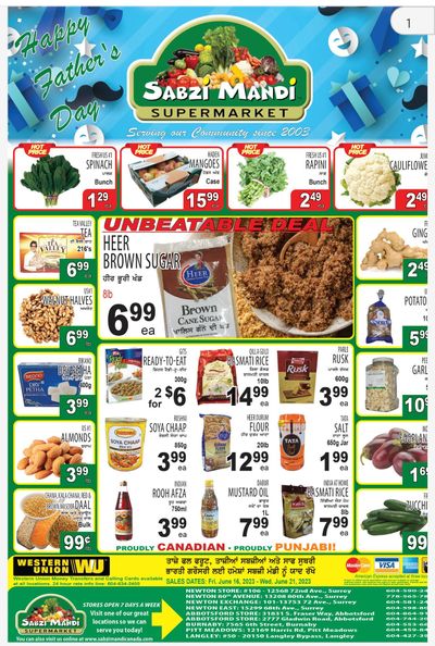 Sabzi Mandi Supermarket Flyer June 16 to 21