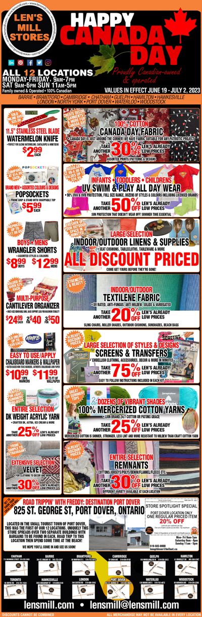 Len's Mill Stores Flyer June 19 to July 2
